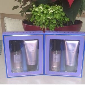 New 2 Sets  Victoria Secret Love Spell Lotion And Mist 2.5 oz each